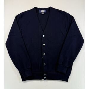 Vintage 90'S Knights Bridge acrylic knit cardigan made in the USA size M men's
